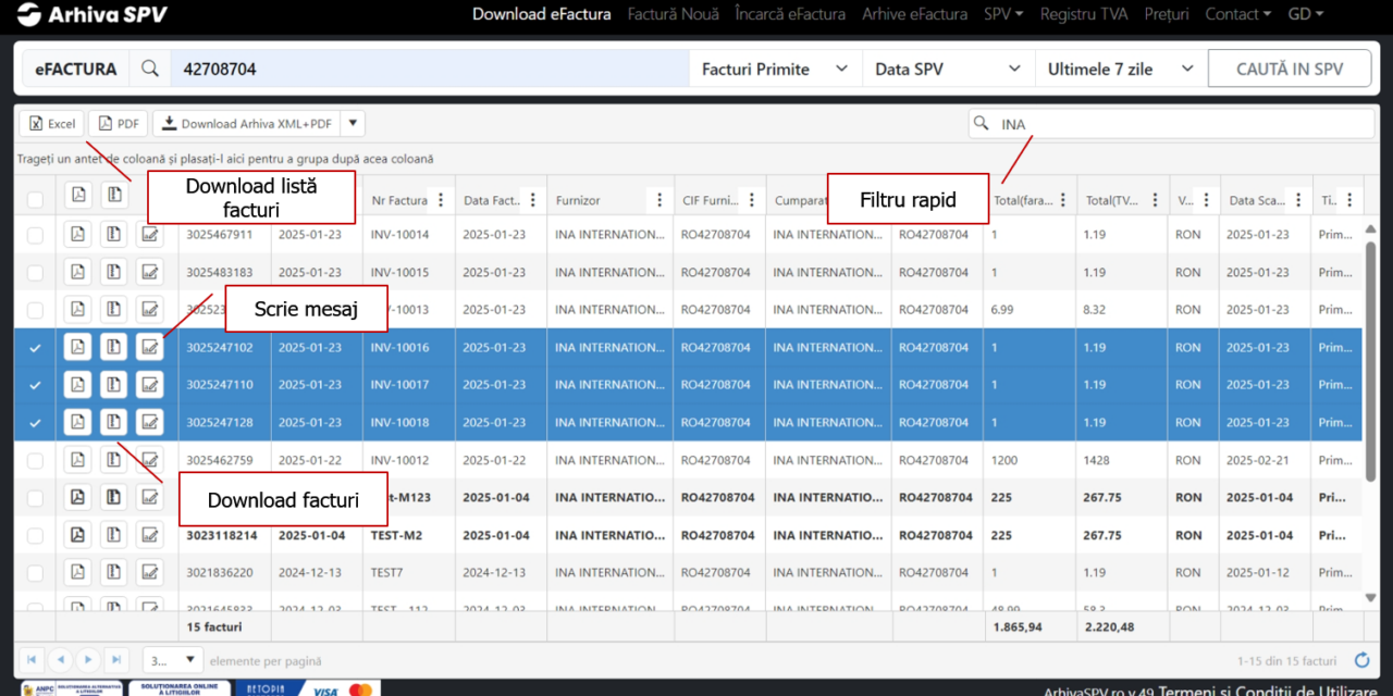 ArhivaSPV.ro – sistem complet eFactura