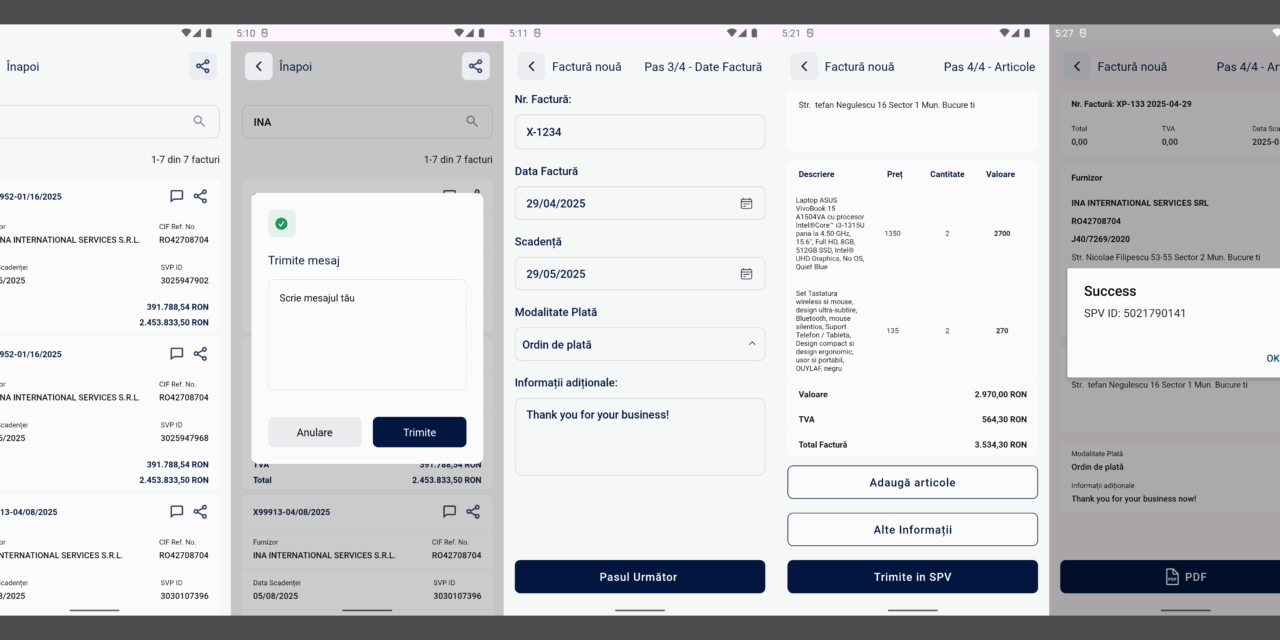 ArhivaSPV – aplicatie de facturare pe telefon